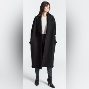 Marcella Elizabeth Wool Coat - Black - Small